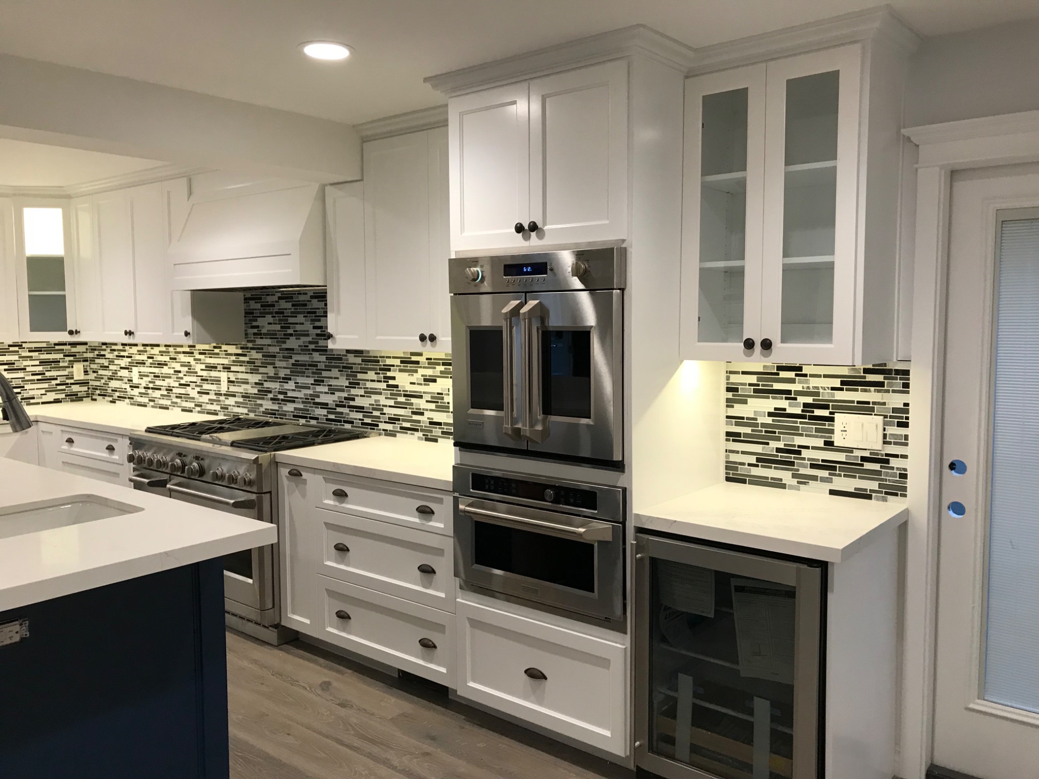White custom kitchen cabinetry